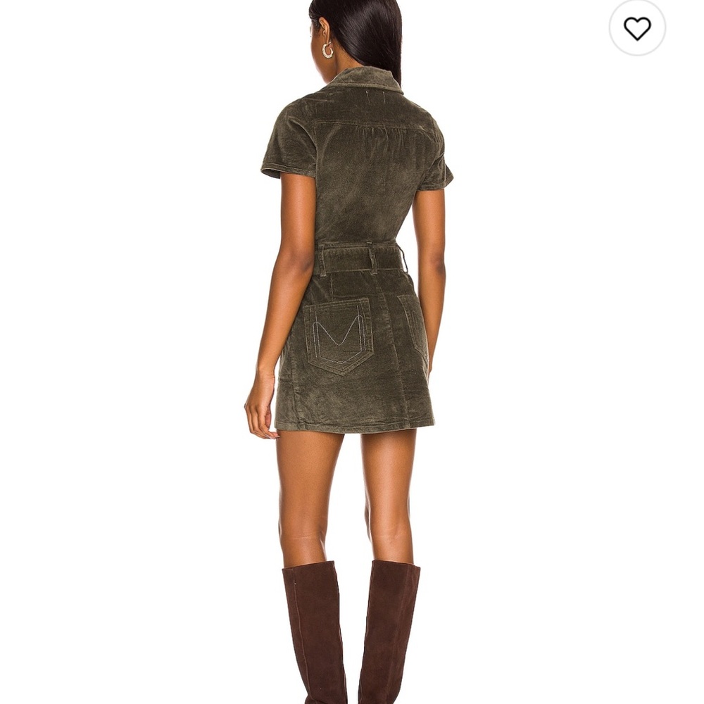 Outlaw Dress in Green Corduroy